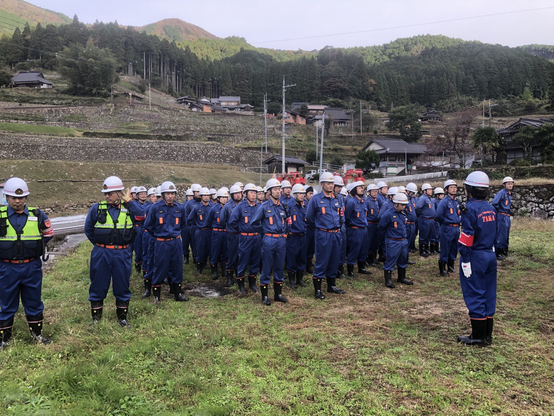 訓練終了後の全員集合